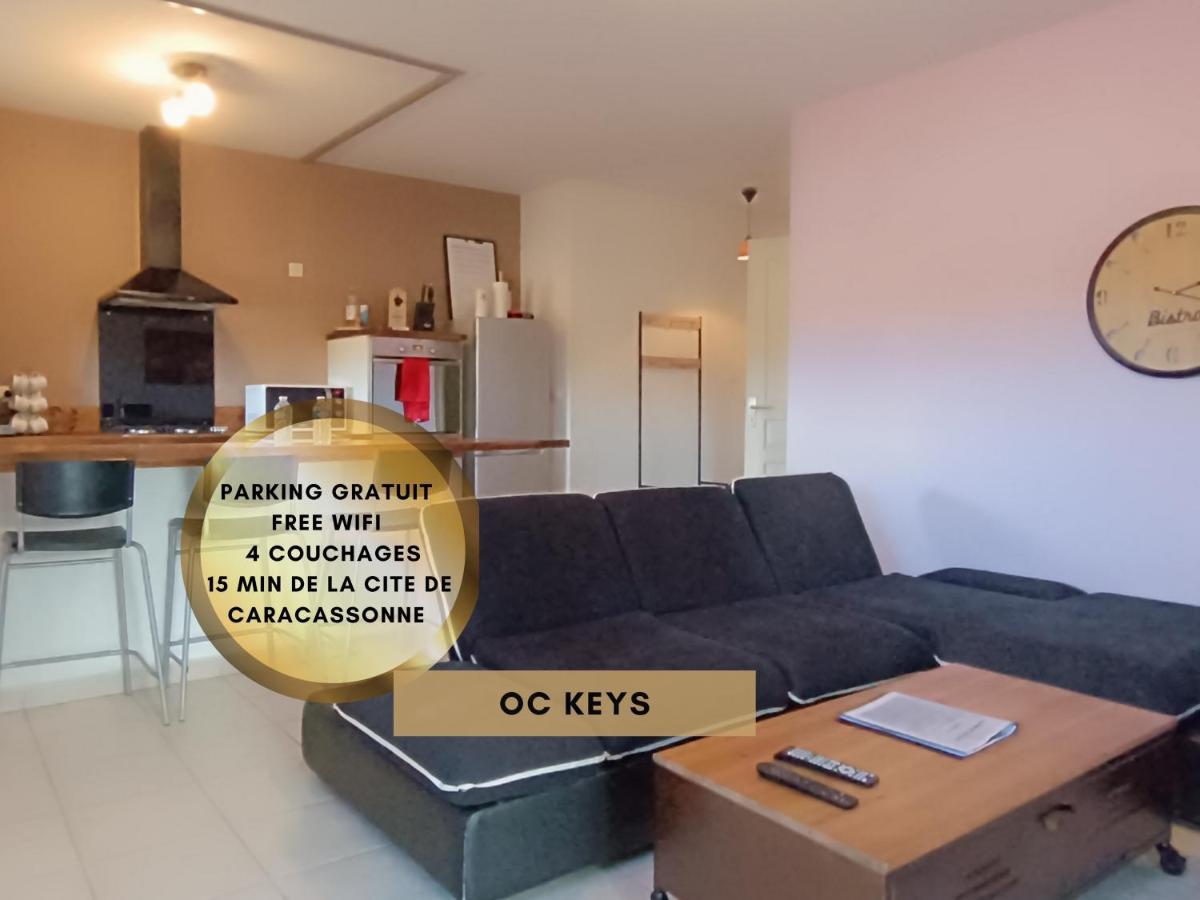 *Le Cocon Bistroquet*Oc.Keys/Terrasse/ Parking Apartamento Carcasona Exterior foto